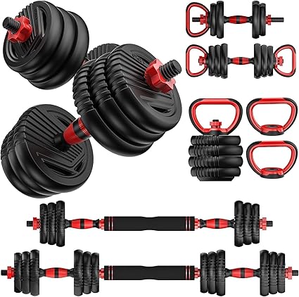 UNNMIIY 5-in-1 Adjustable Dumbbell